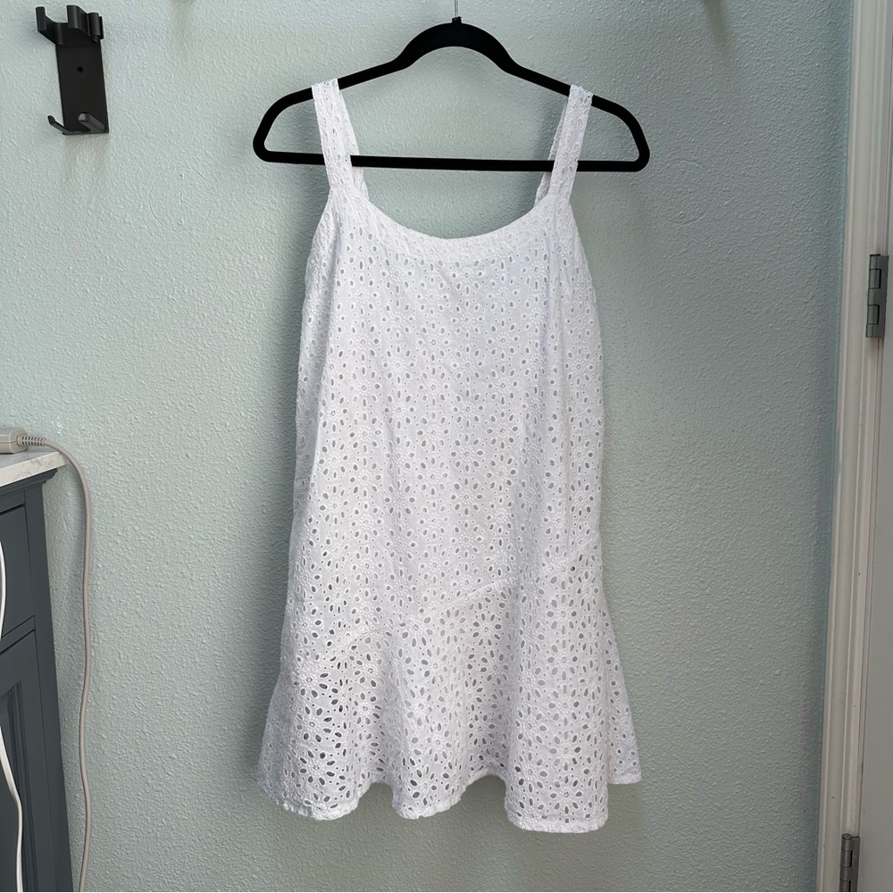 White Sunny Oceans Midi Dress Size L
